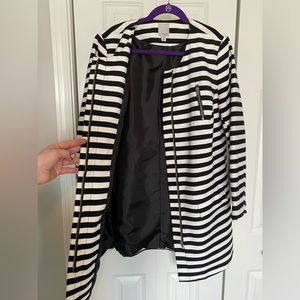 Halogen zip up striped jacket size 14W